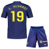 Virallinen Fanipaita + Shortsit Atlético Madrid J. Alvarez 19 Vieraspelipaita 2025-26 - Lasten